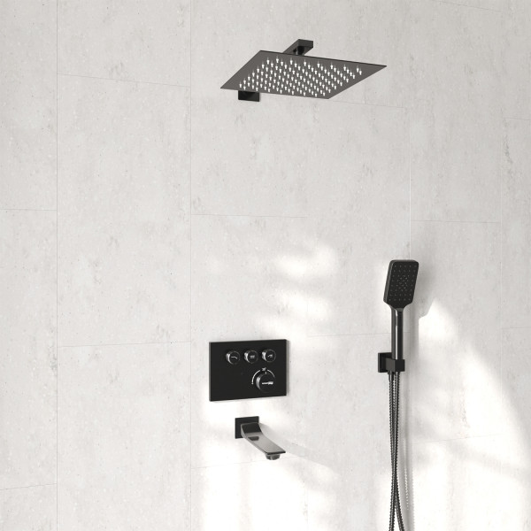 Смеситель для ванны и душа встраиваемый Thermo WasserKRAFT оружейная сталь (A8458.182.200.186.195.202.176 Thermo ) Смеситель для ванны и душа встраиваемый Thermo WasserKRAFT оружейная сталь (A8458.182.200.186.195.202.176 Thermo )