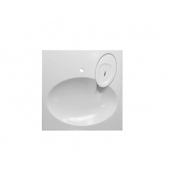 Раковина подвесная 60 (60х60 см) на стиральную машину, с мыльницей и кронштейнами