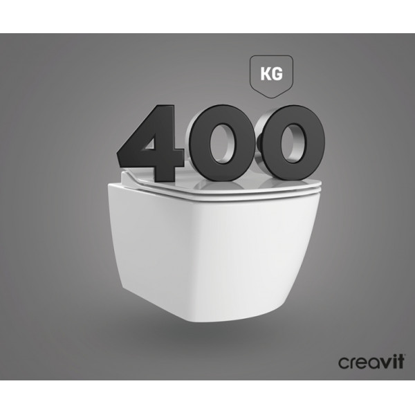 Унитаз подвесной Creavit Elegant 37x51,3x35 белый (EG321-11CB00E-0000)