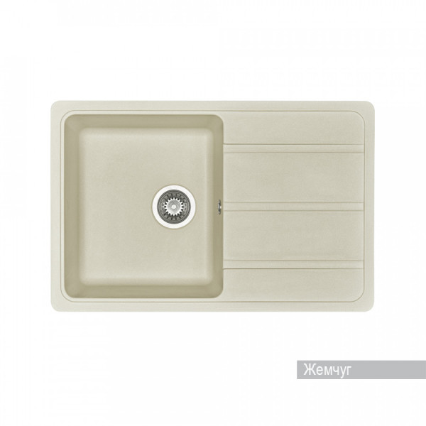 Мойка для кухни врезная Aquaton Аманда 510x780x211 жемчуг (1.A712.8.32A.D24.0)
