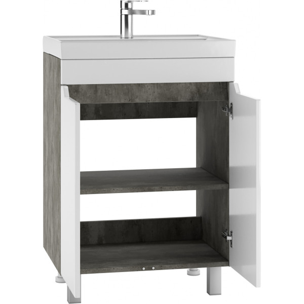 Тумба напольная Енисей 60 Мечта без ящика Бетон Айсберг Домино (DM2332T)