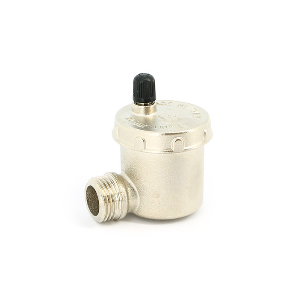 Воздухоотводчик автоматический 1/2" Uni-Fitt IT с боковым подключением (никель) (232N2000)