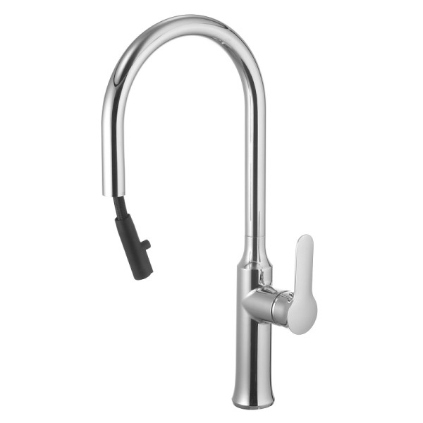 Смеситель для кухни Azario выдвижной излив хром (AZ-HU245913)