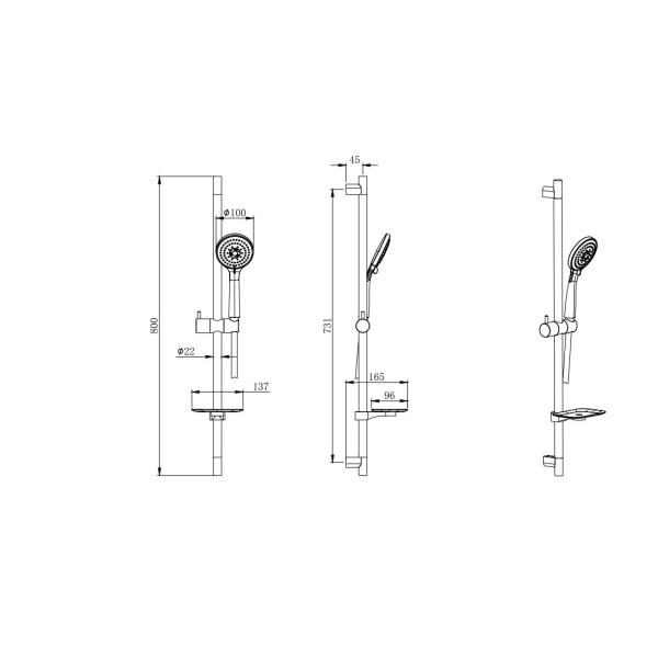 Комплект смесителей Aquatek Вега Set 2 в 1 AQ1042CR+AQ2011CR (AQ1033CR)