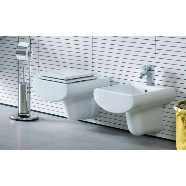 Унитаз подвесной с биде Creavit Slim 37,5x51,5x36,1 белый (SM320.00000) Унитаз подвесной с биде Creavit Slim 37,5x51,5x36,1 белый (SM320.00000)