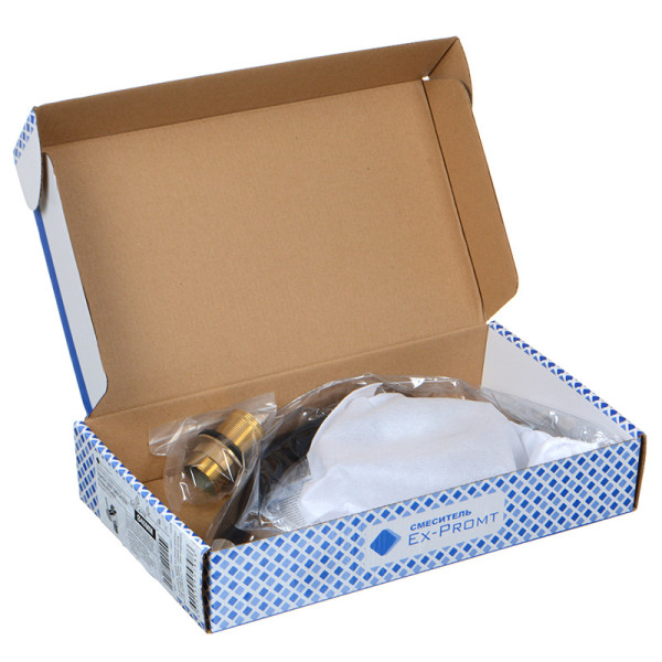 Смеситель для кухни Ex-promt Kitchen с гибким изливом, хром (Ex125.4-11 black)