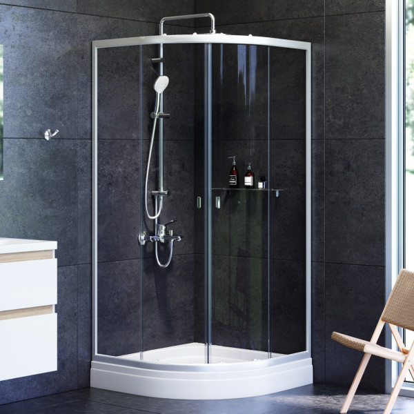 Душевой уголок AM.PM X-Joy 90x90x195 стекло прозрачное, профиль хром (W88E-205-090MT64)
