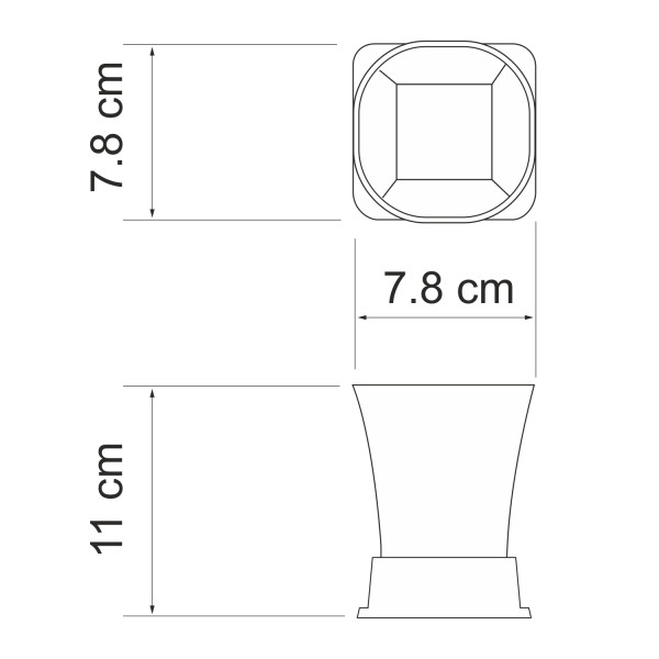 Стакан WasserKRAFT Amper (K-5428W)