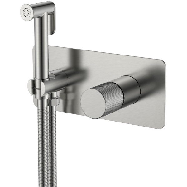 Смеситель с гигиеническим душем Boheme Stick NB (никель) (127-NB.4)