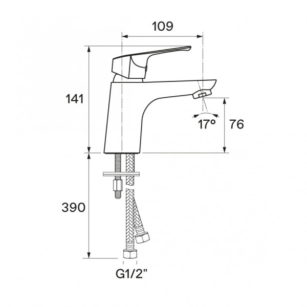 Смеситель для раковины Santek Форт хром (WH5A02004C001) Смеситель для раковины Santek Форт хром (WH5A02004C001)