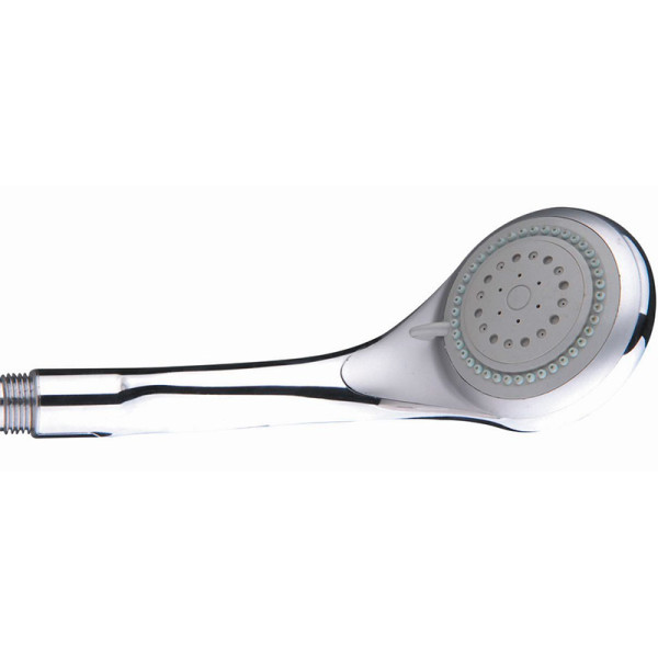 Душевая лейка Melodia 3 функции, d100мм, хром/хром мат/серый (MKP20557P)