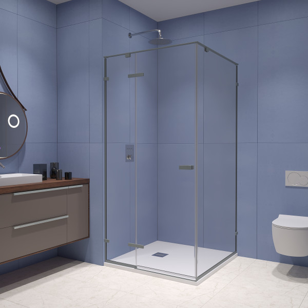 Душевой уголок RGW Stilvoll 100x100 стекло прозрачное, профиль серый (353203000-110)