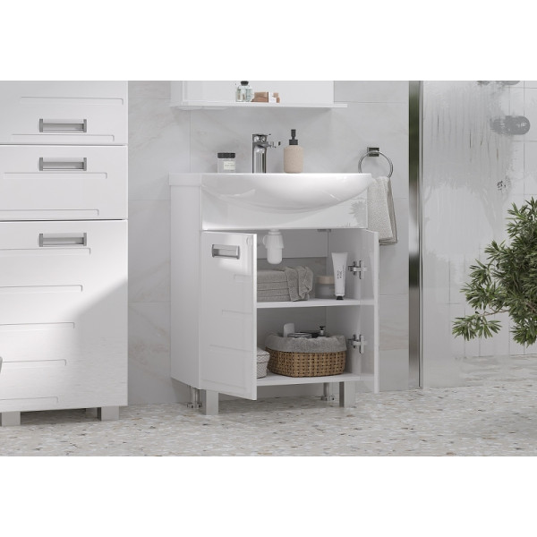 Тумба напольная Volna Joli 560x800 белая (tnJOLI60.2D-01) Тумба напольная Volna Joli 560x800 белая (tnJOLI60.2D-01)