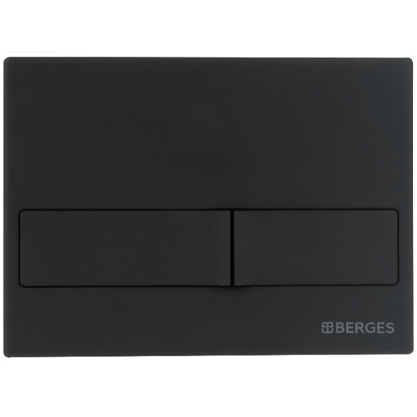 Комплект инсталляция с унитазом Berges Novum525 c с кнопкой L5 черная Soft Touch, унитаз FLOE S Rimless, сиденье Floe S Slim SO (043243)