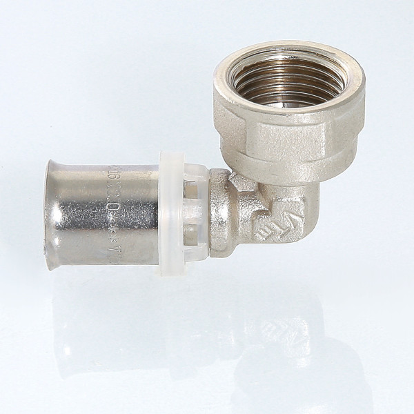 Соединение угловое 16*3/4"В Valtec (пресс, никель) (VTm.252.N.001605) Соединение угловое 16*3/4"В Valtec (пресс, никель) (VTm.252.N.001605)