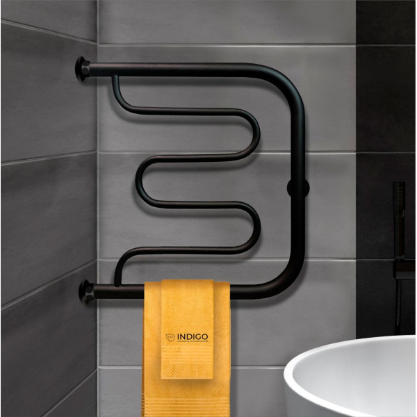 Полотенцесушитель водяной Indigo Standart 540x560 черный муар (FSW50-50BR)