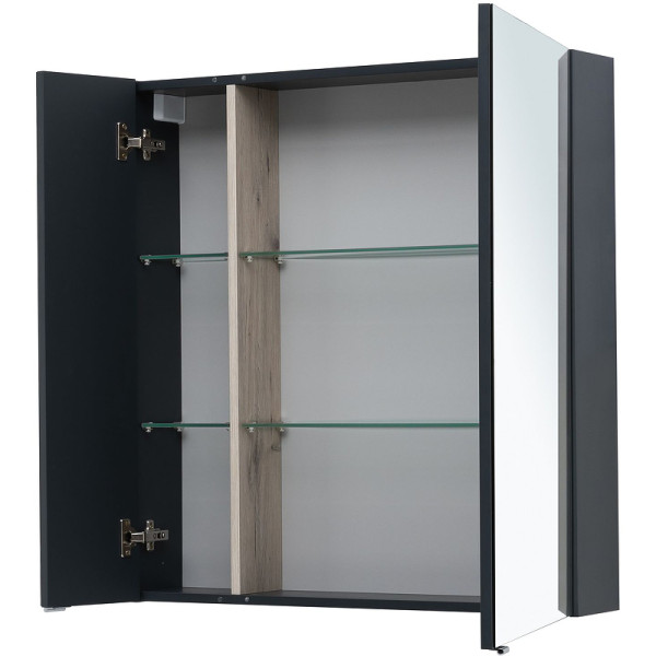 Зеркало-шкаф Aquanet Алвита New 80x85 антрцит (00277535)