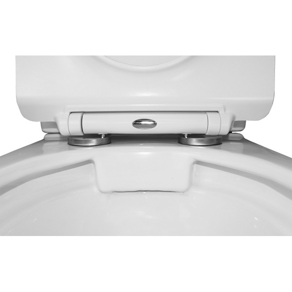 Унитаз напольный Mons безободковый с бачком и сиденьем микролифт (AZ-76004)