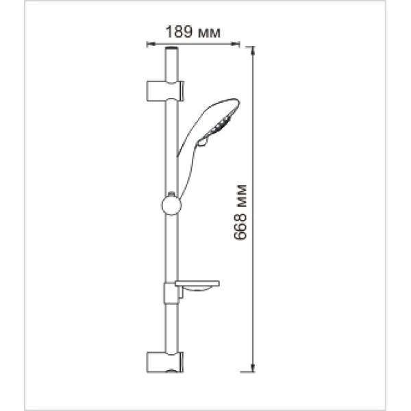 Душевой гарнитур WasserKRAFT (A004)