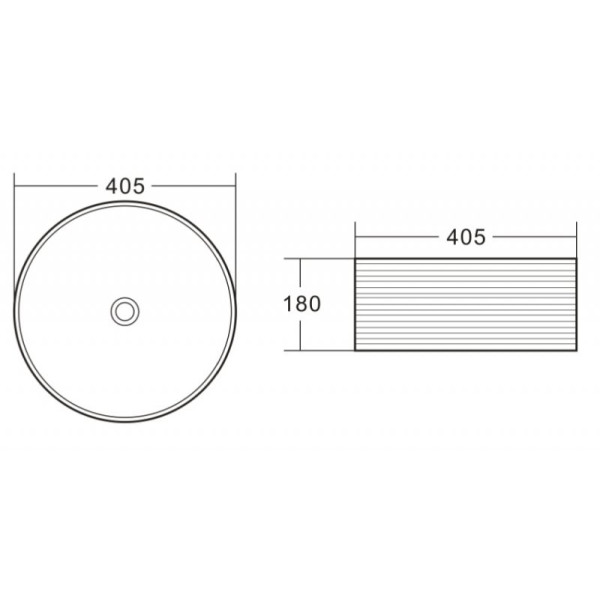 Раковина накладная BelBagno белая (BB1406)