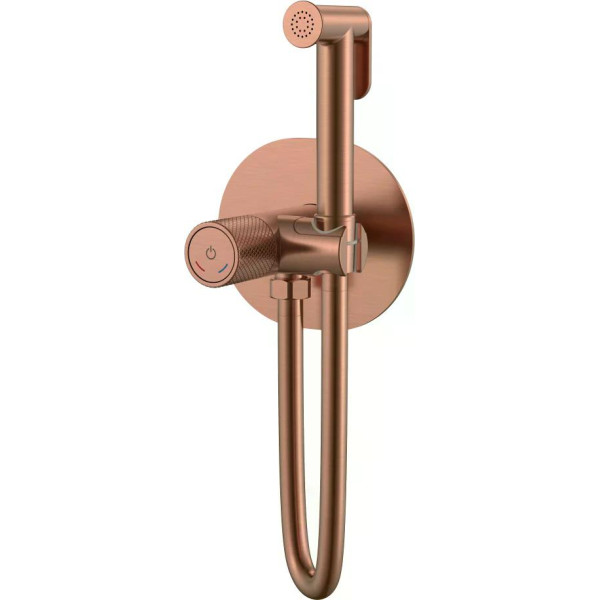 Смеситель с гигиеническим душем Boheme TECH CB (брашированная медь) (157-CB) Смеситель с гигиеническим душем Boheme TECH CB (брашированная медь) (157-CB)