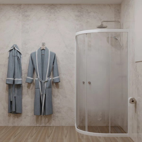 Душевой уголок Triton Лайт 90x90 стекло прозрачное, профиль белый (DK217_1)