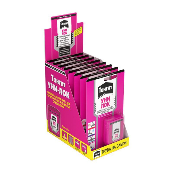 Нить для герметизации резьбовых соединений Тангит Уни-Лок 20 м. (на блистере) (3002702) Нить для герметизации резьбовых соединений Тангит Уни-Лок 20 м. (на блистере) (3002702)