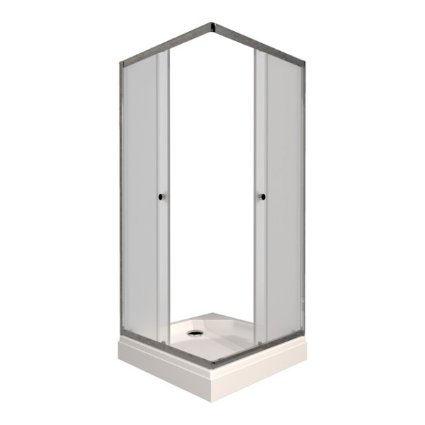 Душевое ограждение Triton Вента 90x90 стекло прозрачное, профиль хром (DK388)