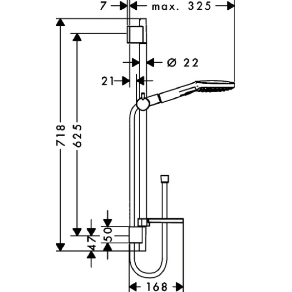 Душевой гарнитур Hansgrohe Raindance Select E 120 (26620000)