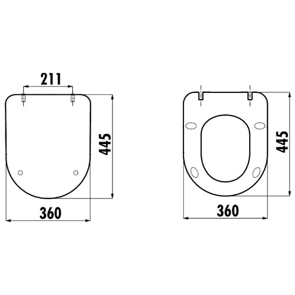 Сиденье для унитаза Creavit с микролифтом (съемное, черное матовое (KC0903.01.1400E)