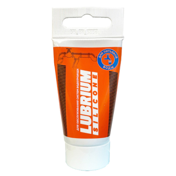 Смазка сантехническая силиконовая Lubrium тюбик 15 мл. с еврослотом Сантехмастергель (4630009041511)