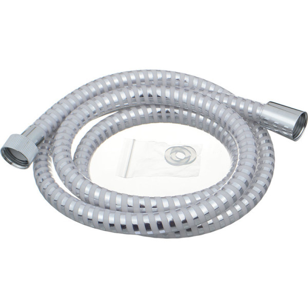 Шланг для душа Melodia della vita EXTRA ELASTIC WHITE SILVER 150 см хром (MKP34430P_sw)