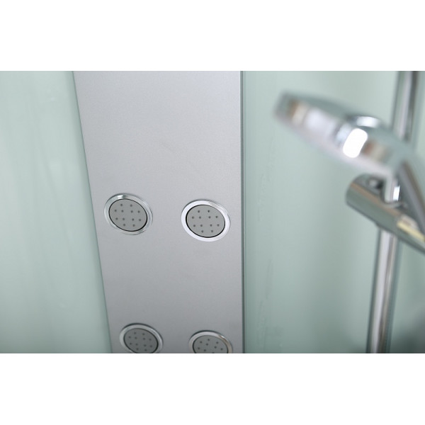 Кабина гидромассажная BandHours Cristal R 120х80 стекло прозрачное, профиль хром