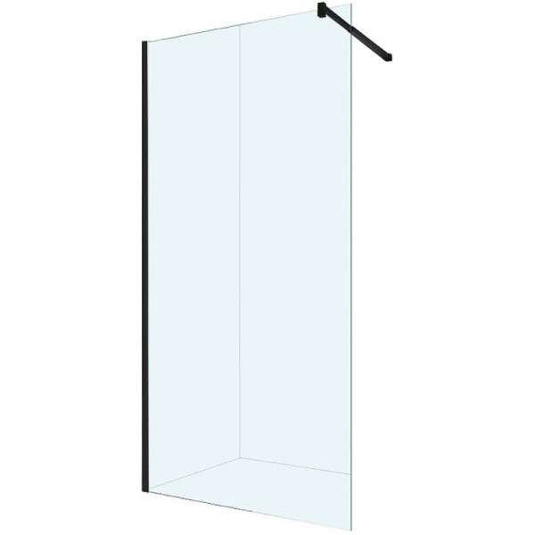 Душевая перегородка Berges Sky Black 1000*2000 стекло прозрачное, профиль черный матовый (64010)