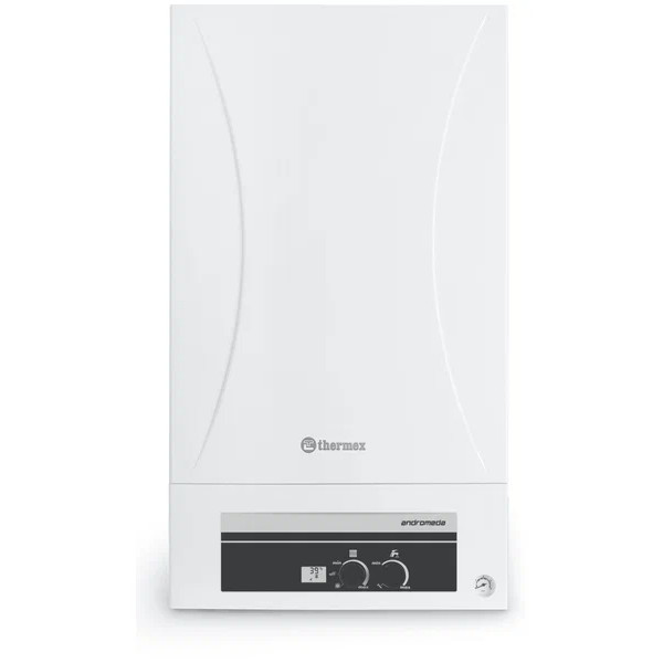 Котел газовый Thermex Andromeda HM 28 (27,5 кВт) настенный, двухконтурный, закрытая камера (TR300800201) Котел газовый Thermex Andromeda HM 28 (27,5 кВт) настенный, двухконтурный, закрытая камера (TR300800201)