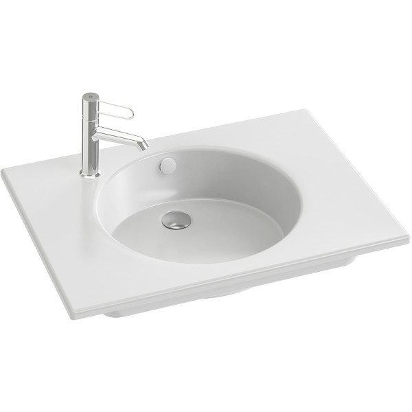 Раковина встраиваемая Jacob Delafon Odeon Rive Gauche 71x51,2 белая (EXAX112-Z-00)