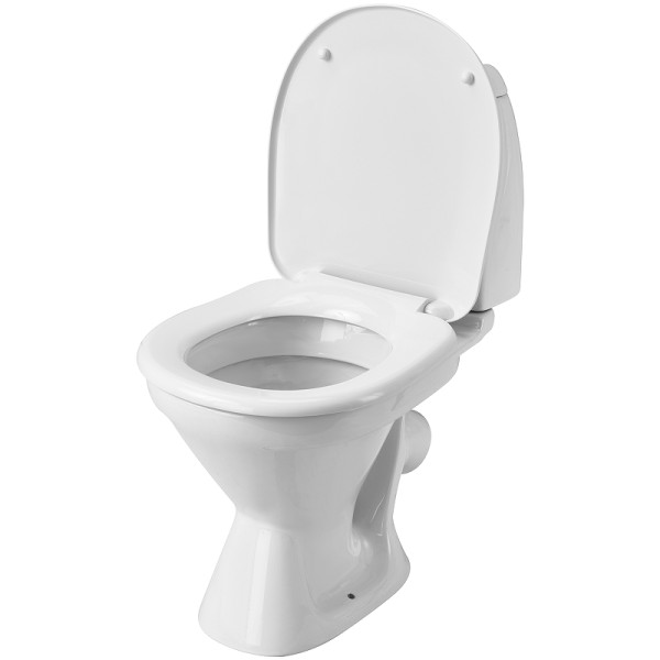 Унитаз-компакт Santek Римини арматура 2-реж., с сиденьем полипропилен белый (1WH501523)