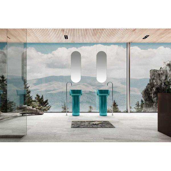 Раковина напольная Abber Kristall бирюзовая (AT2702Aquamarin) Раковина напольная Abber Kristall бирюзовая (AT2702Aquamarin)