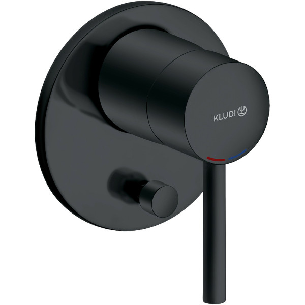 Смеситель для ванны и душа Kudi BOZZ внешняя часть черный матовый (387163976)