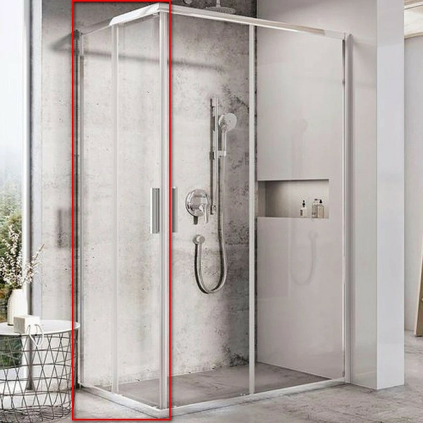 Дверь душевая Ravak Blix 100x195 стекло прозрачное, профиль хром (X1XMA0C0Z1)