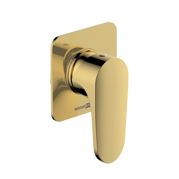 Смеситель для душа встраиваемый WasserKRAFT глянцевое золото (2151)