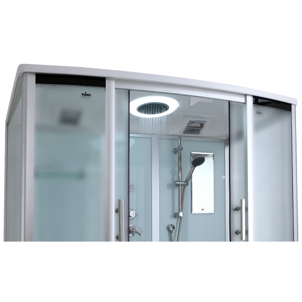 Душевая кабина Timo T-6670 Silver Fabric 170x88x220 стекло матовое, профиль хром (T-6670 SF) Душевая кабина Timo T-6670 Silver Fabric 170x88x220 стекло матовое, профиль хром (T-6670 SF)