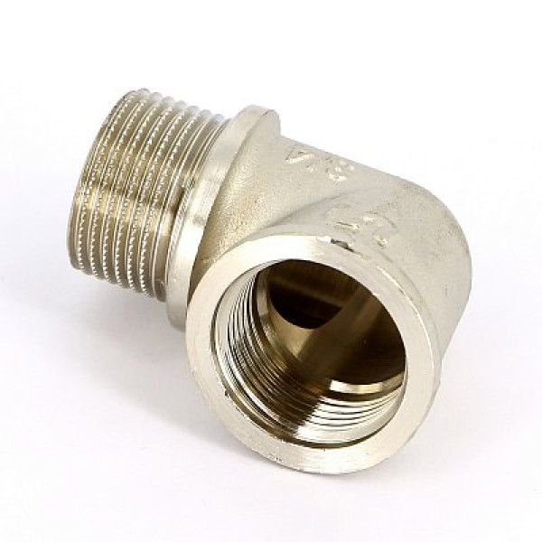 Угольник 3/4" ВН с упором Uni-Fitt (никель) 612N3300