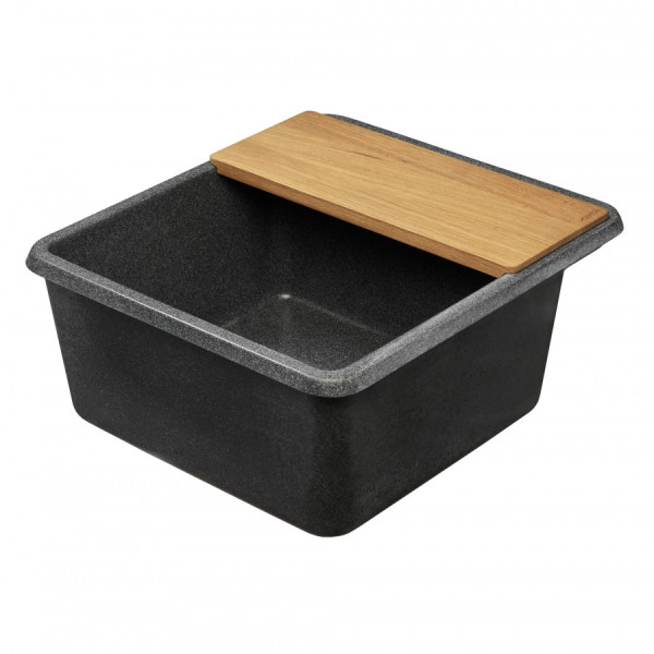 Мойка для кухни врезная Aquaton Беллис 510x570x250 графит (1.A724.9.32B.S21.0)