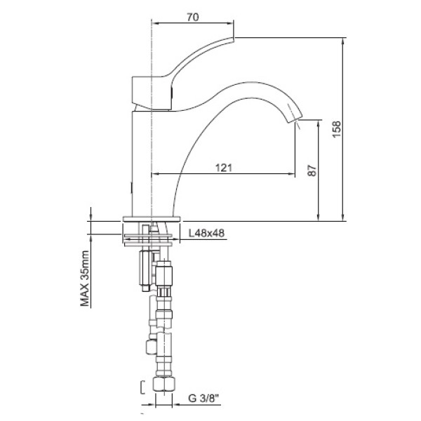 Смеситель для раковины Zeegres Z.NOVARA (56003001)