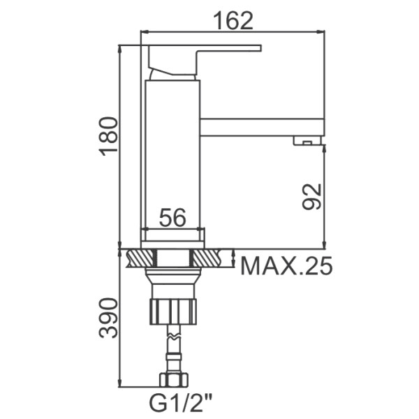Смеситель для раковины Ledeme хром (L1033) Смеситель для раковины Ledeme хром (L1033)