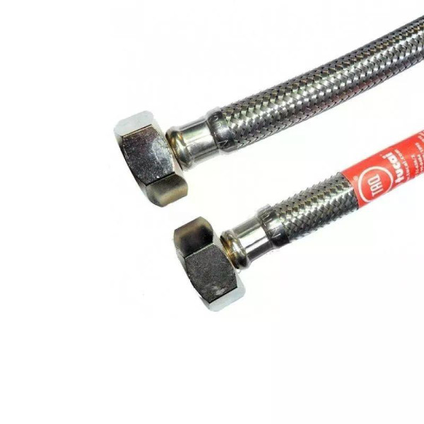 Подводка гибкая для воды Tucai 800 мм. 1/2"-1/2" (1 шт в индивидуальной упаковке) (208117)