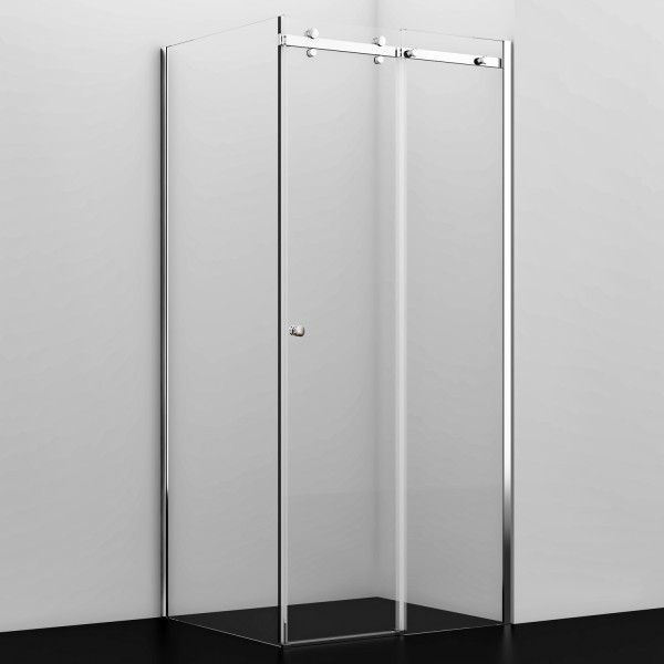 Душевой уголок WasserKRAFT Vils 56R 120х200х80 стекло прозрачное, профиль хром (56R06)