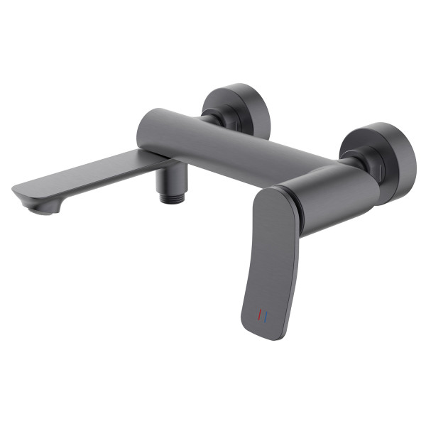 Смеситель для ванны Azario Escaro с ручным душем шланг 150 см графит (AZ-K3074GR)