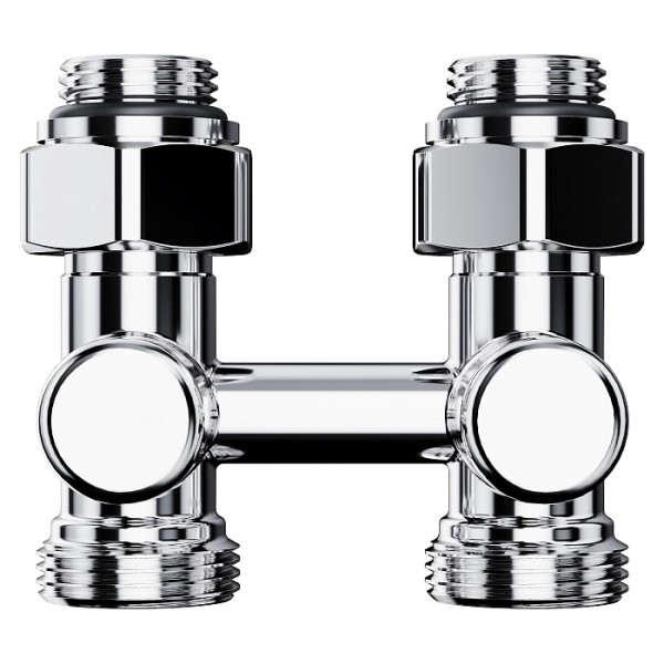 Фитинг двойной со встроенным шаровым краном Royal Thermo Design прямой 1/2"х3/4"EK (хром) (RANDP11234CH) Фитинг двойной со встроенным шаровым краном Royal Thermo Design прямой 1/2"х3/4"EK (хром) (RANDP11234CH)